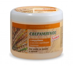 Floresan / Мыло сверхмягкое «5 злаков» с отрубями и маслом зародышей пшеницы