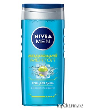 Nivea Men / Бодрящий ментол гель для душа