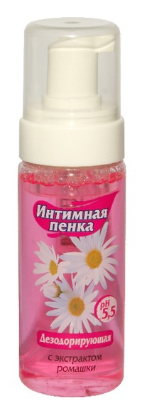 Floresan / дезодорирующая интимная пенка с экстрактом ромашки