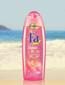 Fa / Пена для ванн Тайна масел розовый жасмин