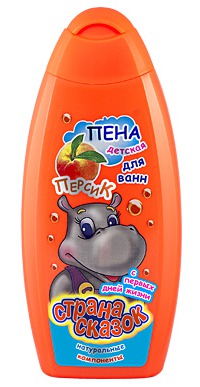"Страна сказок" / Пена для ванны Пена для ванн детская "Персик"