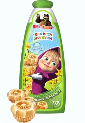 "Маша и Медведь" / Гель-крем для душа Сливочная помадка