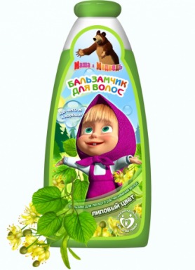 "Маша и Медведь" / Бальзам для волос Бальзам для легкого расчесывания ЛИПОВЫЙ ЦВЕТ