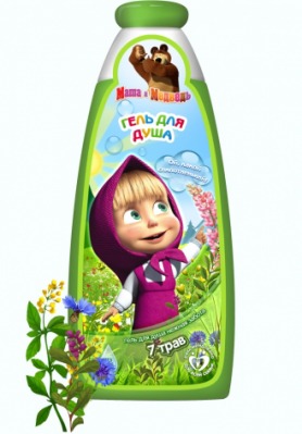 "Маша и Медведь" / Гель для душа Нежная забота 7 трав