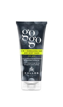 Kallos Cosmetics / GOGO 2IN1 придающий энергию гель и шампунь для мужчин