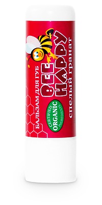 "Фратти НВ" / Бальзам для губ «Спелый гранат» серии «Bee Happy»