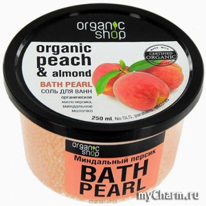 organic shop / соль для ванн миндальный персик