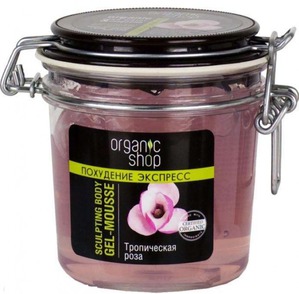 organic shop / гель-мусс для тела тропическая роза