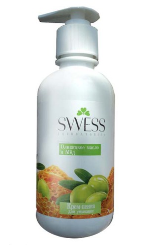 Swess Laboratories / Крем-пенка для умывания Оливковое масло и Мед