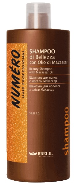 Brelil Professional / NUMERO BEAUTY Шампунь с Макассаровым маслом и Кератином