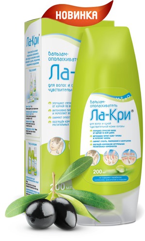 "Ла-Кри" / Бальзам-ополаскиватель для волос и сухой чувствительной кожи головы