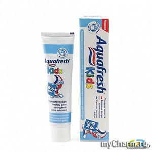 Aquafresh / паста зубная Kids детская с фтором