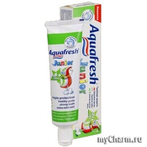 Aquafresh / паста зубная 50 мл Junior детская с фтором