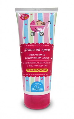 Floresan / Детский крем с экстрактом календулы и маслом персика