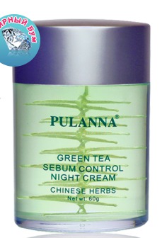 PULANNA / Ночной крем себум-контроль Серия на основе зеленого чая
