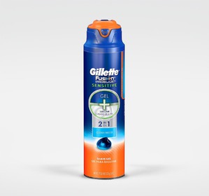 Gillette / Гель для бритья Fusion ProGlide Sensitive 2-в-1 Ocean Breeze