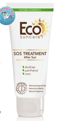 Eco Suncare / Охлаждающий гель после загара с успокаивающим действием -SOS Серия средства для и после загара
