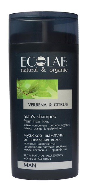 Ecolab /  natural & organic mans shampoo from hair loss "Verbena & Citrus"