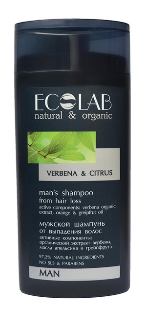 Ecolab / Шампунь natural & organic mans shampoo from hair loss "Verbena & Citrus"