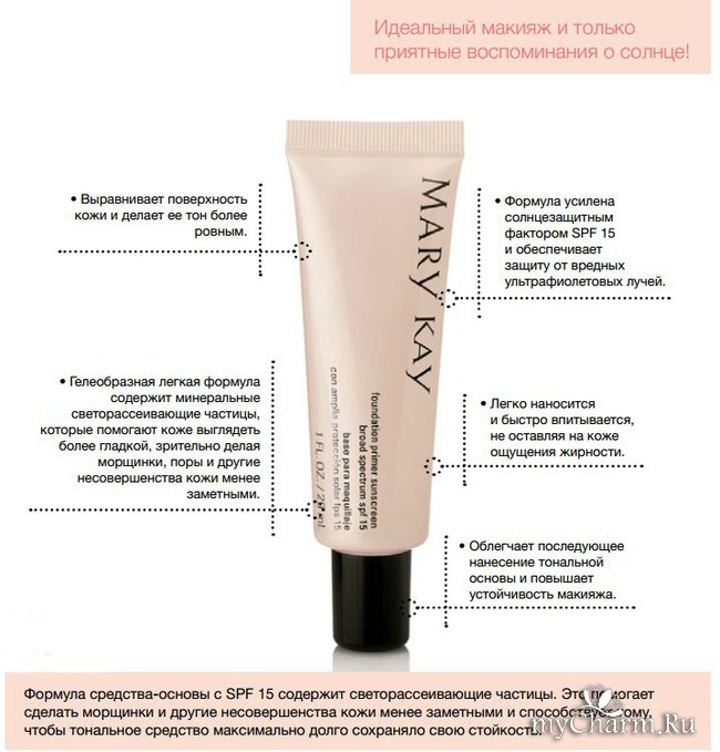 Основа под макияж mary kay foundation primer