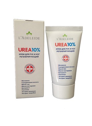 L'Adeleide / Urea 10% Регенерирующий крем для ног и рук