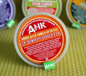 "Домашняя натуральная косметика" / Антивозрастной крем “Облепиха-Календула”