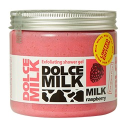DOLCE MILK / -   Exfoliating shower gel Milk raspberry