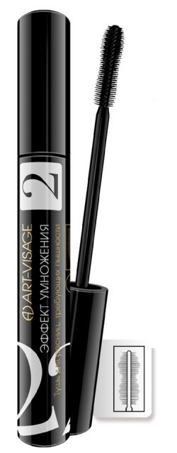 ART-VISAGE / Эффект умножения тушь для ресниц, требующих пышности