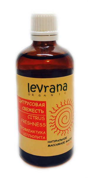 Levrana / Массажное масло Цитрусовая свежесть для профилактики целлюлита