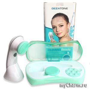 Gezatone / Аппарат для чистки лица и ухода за кожей 3 насадки Clean&Beauty
