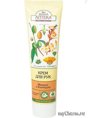 "Зеленая аптека" / Крем для рук Миндаль и календула