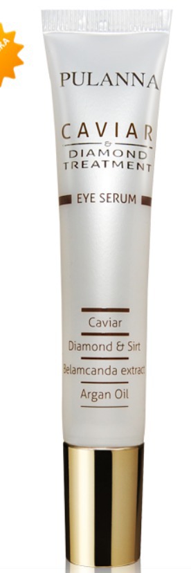 PULANNA / Восстанавливающая лифтинг-сыворотка для контура глаз на основе Икры и Бриллиантовой пудры