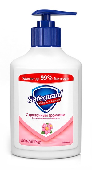 Safeguard / Family Germ Protection Мыло жидкое с Цветочным ароматом с антибактериальным эффектом
