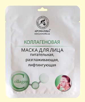 "Ароматика" / Маска для лица Биоцеллюлозная лифтинг-маска Коллагеновая