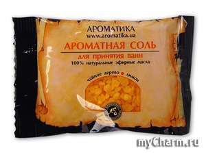 "Ароматика" / Соль Черного моря для ванн Чайное дерево-лимон