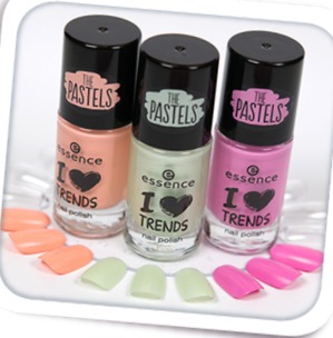 Essence /    I love Trends nail polish the pastels