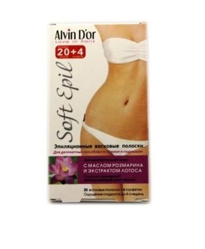 Alvin D'or / Эпиляционные восковые полоски для деликатных зон для чувствительной кожи