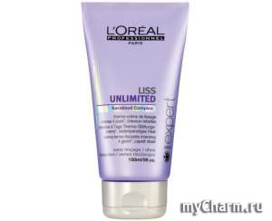 L'OREAL / Разглаживающий несмываемый крем для сухих и непослушных волос Liss Unlimited
