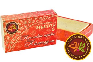 "Крымская Натуральная Коллекция" / Натуральное мыло крымские травы "Календула"