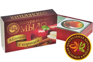 "Крымская Натуральная Коллекция" / Натуральное мыло "Яблоко с корицей"