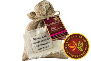 "Крымская Натуральная Коллекция" / Соль для ванн Роза «УВЛАЖНЯЮЩАЯ»