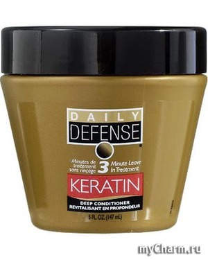 Daily Defense /    3 Minute Leave In Treatment Deep Conditioner Keratin