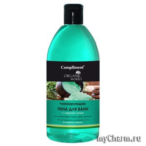Compliment / Organic world Пена для ванн тонизирующая с морской солью