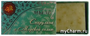 "Крымская Натуральная Коллекция" / Натуральное мыло "Спирулина с Морской Солью"