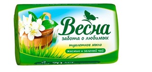 "Весна" / HERBAL Туалетное мыло "Жасмин и зеленый чай"
