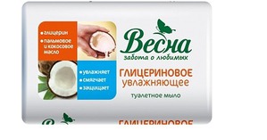 "Весна" / Ухаживающее мыло глицериновое, увлажняющее