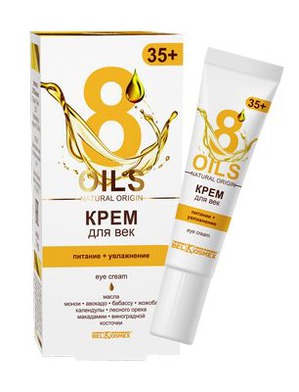 Belkosmex /    Oils natural origin eye cream 35+