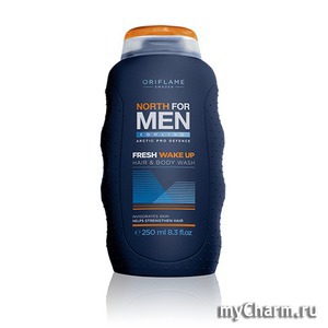 Oriflame / Шампунь для волос и тела North For Men Fresh Wake Up Hair & Body Wash