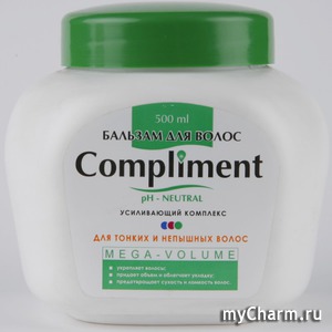 Compliment / Бальзам для волос Mega-Volume для тонких и непышных волос