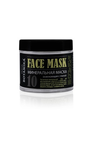 Tasha / Маска для лица Face Mask 10 минеральная маска освежающая с глиной серия Botanika